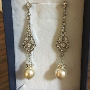 Swarovski Crystal Pearl Earrings